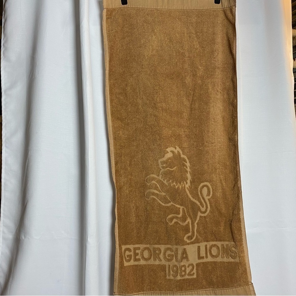 Retro Georgia Lions 1982 Dundee 22.5” x 44” Towell